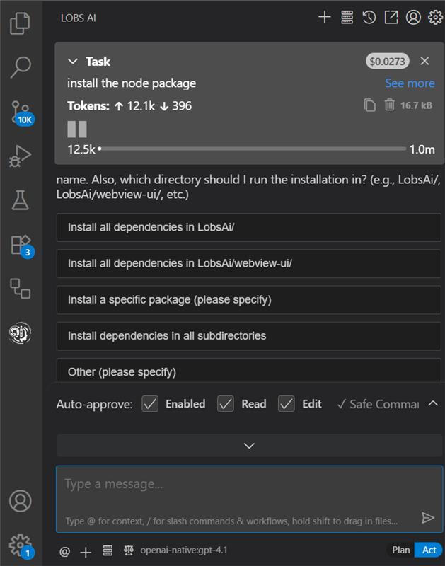 LobsAi Demo Screenshot 1